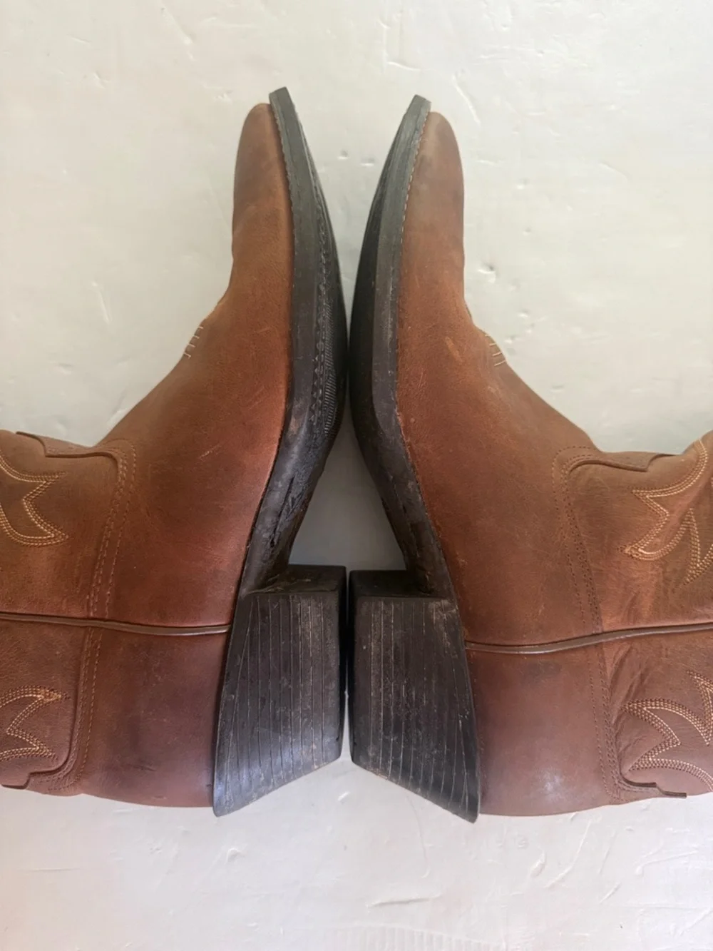ARIAT Women’s 10 Heritage R Toe Western Boots Distressed Brown Coastal Cowgirl - Picture 7 of 15